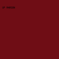 6F0D15 - UP Maroon color image preview