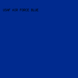 002a8f - USAF Air Force Blue color image preview