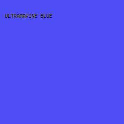 4E4DF6 - Ultramarine Blue color image preview