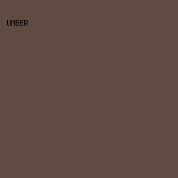 5f4b42 - Umber color image preview