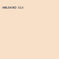 F8E0C8 - Unbleached Silk color image preview