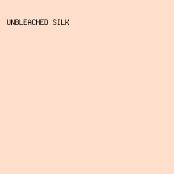 FFDFCC - Unbleached Silk color image preview
