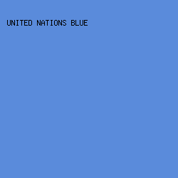 5A8BDB - United Nations Blue color image preview
