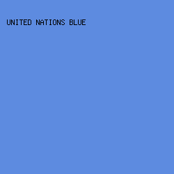5D8BE0 - United Nations Blue color image preview
