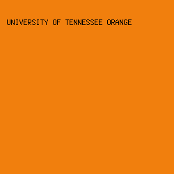 F17F0D - University Of Tennessee Orange color image preview