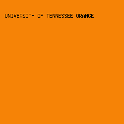 F68306 - University Of Tennessee Orange color image preview