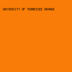 F87C07 - University Of Tennessee Orange color image preview