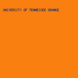 F97F0E - University Of Tennessee Orange color image preview