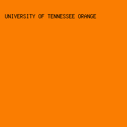 FA7D01 - University Of Tennessee Orange color image preview