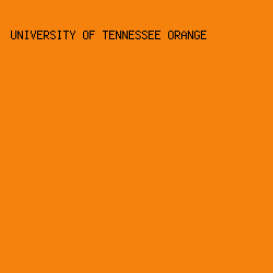 f5820d - University Of Tennessee Orange color image preview