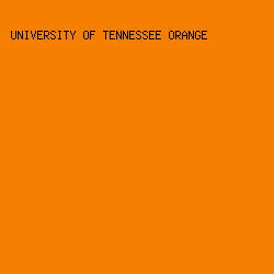 f67e00 - University Of Tennessee Orange color image preview