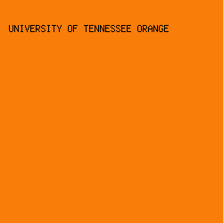 f97d09 - University Of Tennessee Orange color image preview