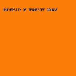 fa7d07 - University Of Tennessee Orange color image preview