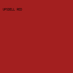 A31F1F - Upsdell Red color image preview