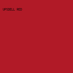 B11A27 - Upsdell Red color image preview