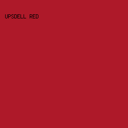 ae1929 - Upsdell Red color image preview
