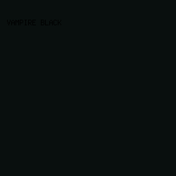 090f0e - Vampire Black color image preview