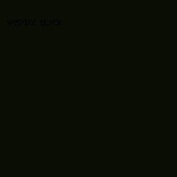 0A0D04 - Vampire Black color image preview