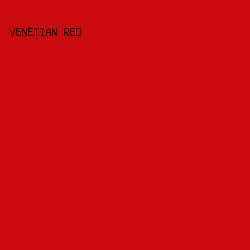 CB0B0B - Venetian Red color image preview