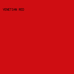 CF0D12 - Venetian Red color image preview