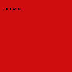 cf0d0f - Venetian Red color image preview