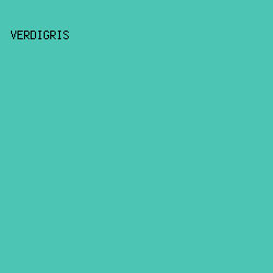 4CC5B4 - Verdigris color image preview