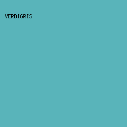 59B4BA - Verdigris color image preview