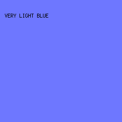6E77FF - Very Light Blue color image preview