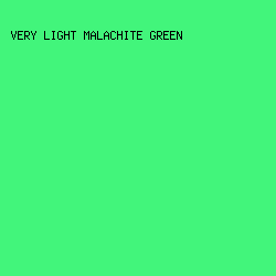 42F57B - Very Light Malachite Green color image preview