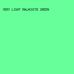 66ff99 - Very Light Malachite Green color image preview