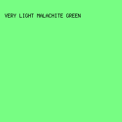 77FD83 - Very Light Malachite Green color image preview