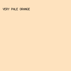 FEE2BE - Very Pale Orange color image preview