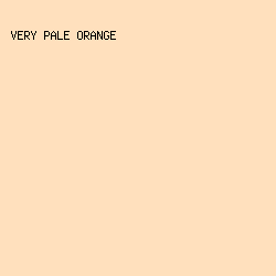 FFE0BD - Very Pale Orange color image preview