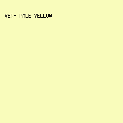 F9FCBB - Very Pale Yellow color image preview