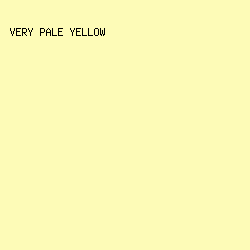 FDFBB7 - Very Pale Yellow color image preview