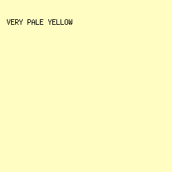 FFFDC1 - Very Pale Yellow color image preview