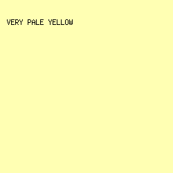 FFFFB3 - Very Pale Yellow color image preview