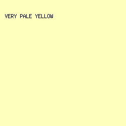 FFFFBD - Very Pale Yellow color image preview