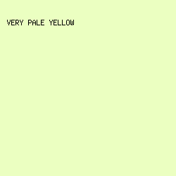 ebffc1 - Very Pale Yellow color image preview