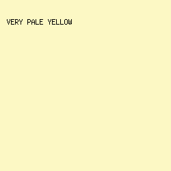 fcf8c4 - Very Pale Yellow color image preview