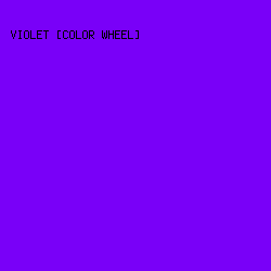 7900f8 - Violet [Color Wheel] color image preview