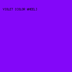 8307F9 - Violet [Color Wheel] color image preview