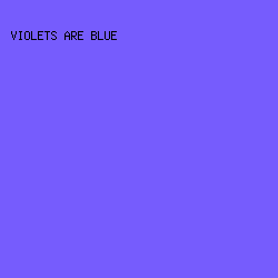 765CFD - Violets Are Blue color image preview