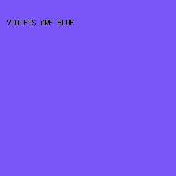 7A56F9 - Violets Are Blue color image preview