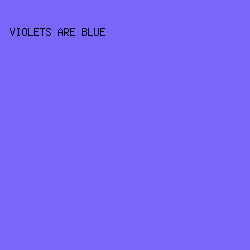7B66FB - Violets Are Blue color image preview