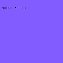 825CFF - Violets Are Blue color image preview