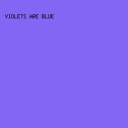 8366F4 - Violets Are Blue color image preview