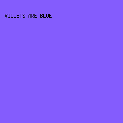 845CFD - Violets Are Blue color image preview