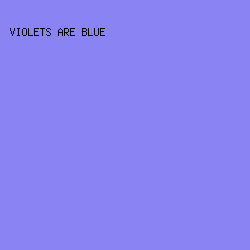 8983F3 - Violets Are Blue color image preview