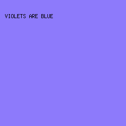 8D7AFB - Violets Are Blue color image preview